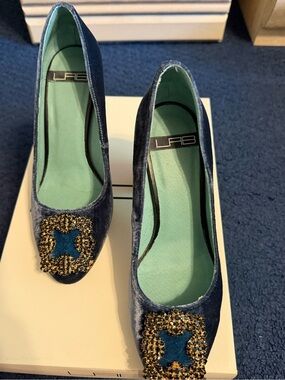 LAB Velvet Embellished Women’s Heels